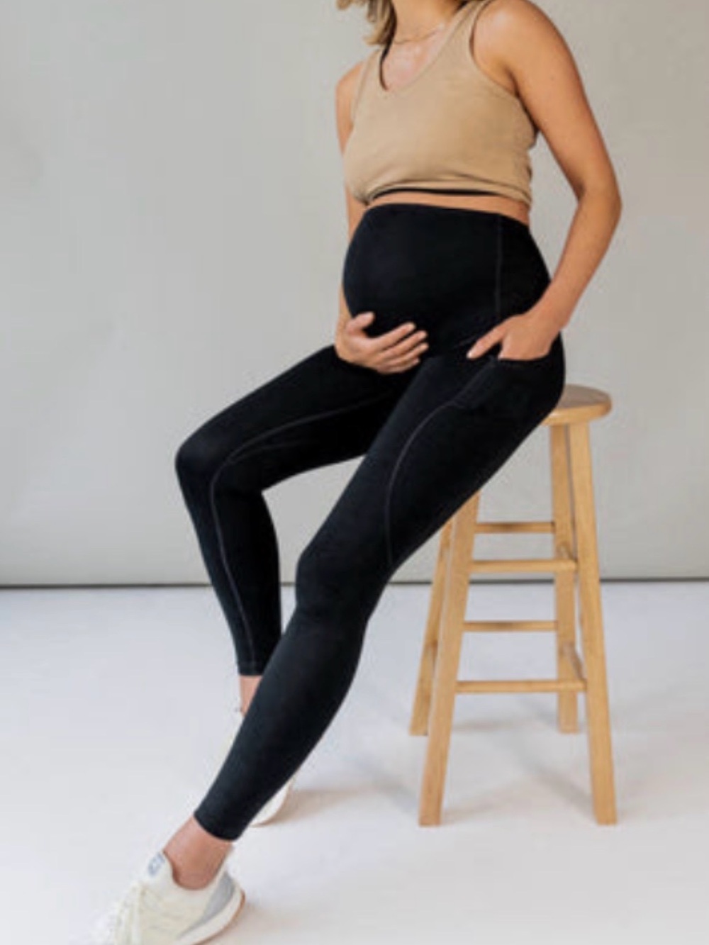 BLANQI Everyday Maternity Pocket Leggings - Black